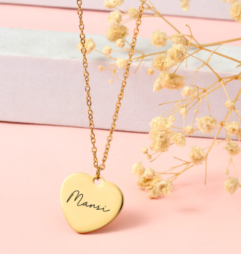 Gold bracelet with engraved initials, customized jewelry design 2025